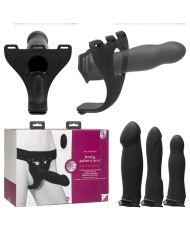 Body Extensions vibrating & remote-controlled strap-on dildo - Doc Johnson