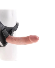 Realistic Strap-on flesh color 21cm – King Cock 9