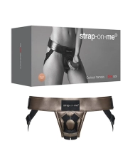Curious strap-on-me open harness