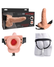 Cintura con dildo cavo e vibrante  6