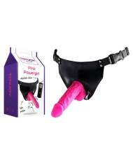 Gode-ceinture vibrant Pink PowerGirl - ToyJoy