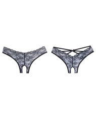 Panty Sexy ouvert Crush (Noir) - Allure