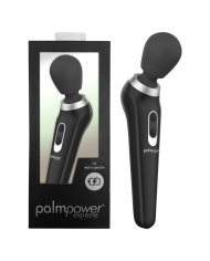 Wiederaufladbarer Zauberstab Vibrator Palm Power Extreme (Schwarz) - Power Bullet