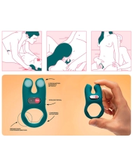 NOS rechargeable vibrating ring (Blue) - Fun Factory