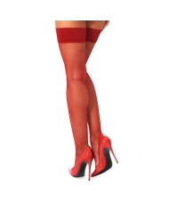 Hold up stockings H018 (Red) - Kotek