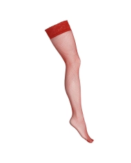 Hold up stockings H018 (Red) - Kotek