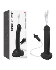 Realistic ejaculating dildo 14.5cm (Black) - Strap-On-Me