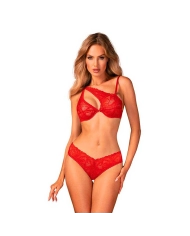 Ensemble de lingerie sexy Atenica (rouge) - Obsessive