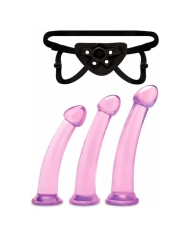 Cintura con dildo per principianti Set di allenamento al pegging (3 pezzi) - Lux Fetish