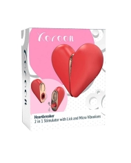 Oscillating tongue and suction-tetons - Xocoon Heartbreaker