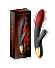 Vibratore rabbit riscaldato - Black Empire My Queen 2
