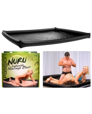 Inflatable protective sheet for Nuru massages