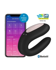 Stimulateur pour couple (Noir) - Satisfyer Double Joy