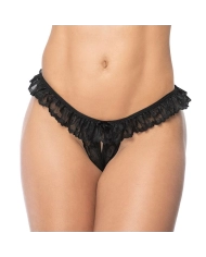Open sexy panties Peek-a-boo 119 (Black) - Mapalé