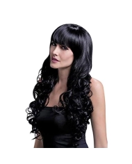 Long black wig Isabelle 66 cm - Fever