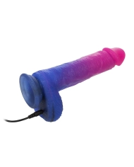 Vibromasseur avec ventouse Naughty Bits Ombré Hombre XL - 17 cm - Calexotics