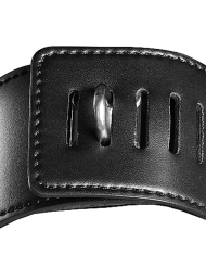 Harnais de tête avec bouche zippée et verrouillage (Noir) - Ouch!