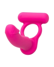 Anneau pénien vibrant & Dildo Double Diver - CalExotics