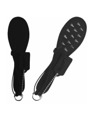 Tapette à pointes BDSM pour fessée Hell's Spiked Paddle - Brutus Leather