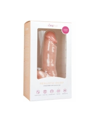 Realistic Dildo with testicles and sucker (Beige) 13 cm - EasyToys