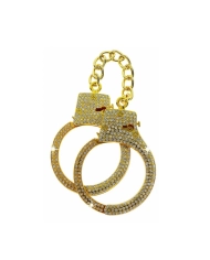 Metal handcuffs (Gold) - Taboom Diamond Wrist Cuff