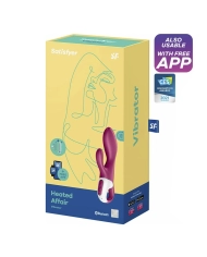 Vibromasseur Rabbit chauffant et connecté - Satisfyer Heated Affair