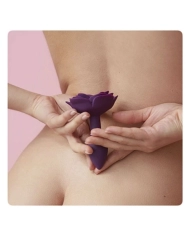 Plug anale in silicone Open Roses (viola) - Love to Love