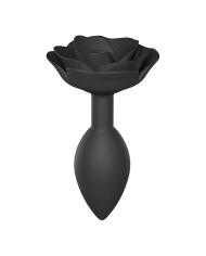 Silikon-Analplug Open Roses (Schwarz) - Love to Love