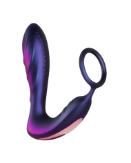 Plug anal vibrant avec Anneau pénien 2-in-1- Hueman Black Hole
