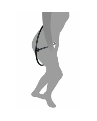 Anneau de retenue avec attaches poignets en cuir et cadenas - Rimba