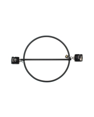 Anneau de retenue avec attaches poignets en cuir et cadenas - Rimba