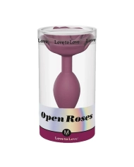 Silicone anal plug Open Roses (Pink) - Love to Love
