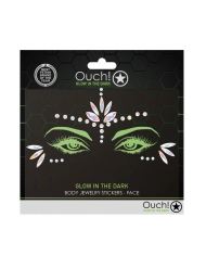 Fluorescent eye stickers - Ouch! Glow in the Dark Face