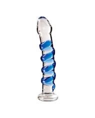 Dildo glass (Blue & clear) - Icicles No. 5