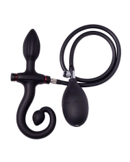 Plug anal gonflable en silicone avec poignée et pompe - Rimba