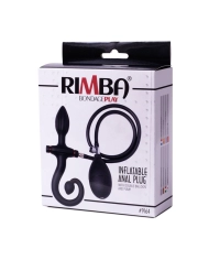 Plug anale gonfiabile in silicone con impugnatura e pompa - Rimba