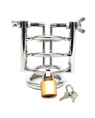 Cage de chasteté avec écarteur urétral intégré et cadeans - Rimba