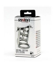 Cage de chasteté avec écarteur urétral intégré et cadeans - Rimba