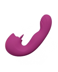 Vibromasseur point-G avec langue à triple actions - Vive Yumi