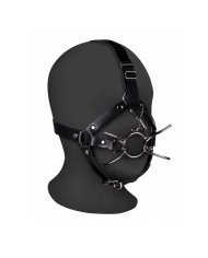 Gesichtsgeschirr mit Spinnenknebel und Nasenhaken - Ouch!