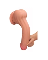 Dildo réaliste double densité 20.5 cm (Beige) - LoveToy Sliding Skin Dong