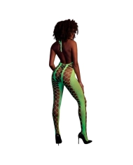 Bodystocking dos nu (Vert Fluo) - Ouch! Glow in the Dark