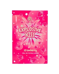 Bonbons pétillant pour sexe oral (Fraise) - Explosive Kiss