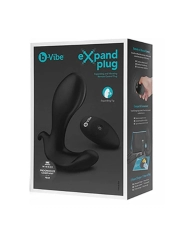 Inflatable vibrating anal plug with remote control - b-Vibe Expand Plug