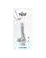 Dildo ultra-réaliste avec scrotum 12.5 cm (transparent) - Toyjoy Get Real 6