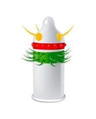 Stimulating condom Medium (1 condom) - EGZO Jolly Roger