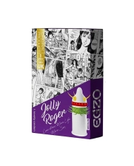 Stimulating condom Medium (1 condom) - EGZO Jolly Roger