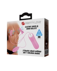 Vibrating egg with electrostimulating breast clamps - Pretty Love