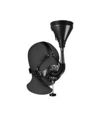Bâillon entonnoir - Open Mouth Gag Head Harness with Funnel Ouch!