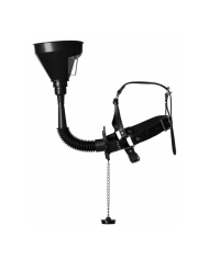 Bâillon entonnoir - Open Mouth Gag Head Harness with Funnel Ouch!